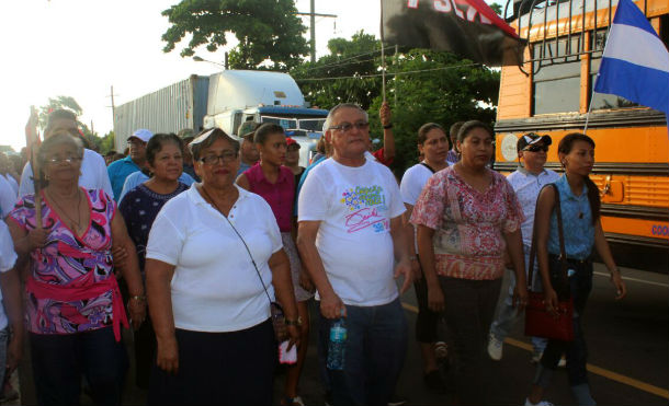 Corinteños marchan por más Victorias con el FSLN