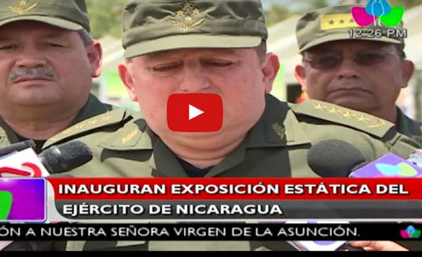 Inauguran exposición estática del Ejército de Nicaragua