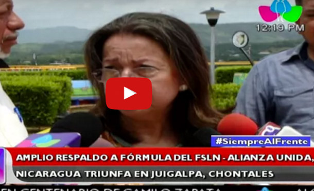 Amplio respaldo a fórmula del FSLN-Alianza Unida, Nicaragua Triunfa en Juigalpa, Chontales