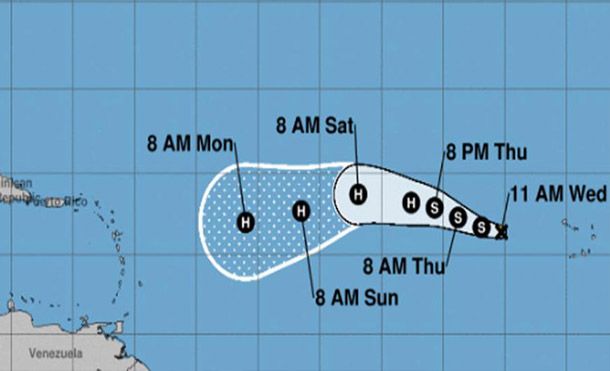 Una tormenta tropical se encamina a la zona del Caribe