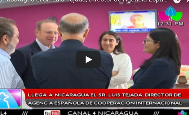 Llega a Nicaragua el Sr. Luis Tejada, Director de Agencia Española de Cooperación Internacional