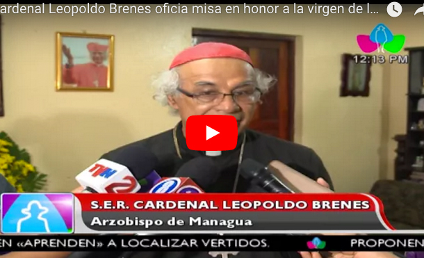 Cardenal Leopoldo Brenes oficia misa en honor a la virgen de la Merced en Mateare