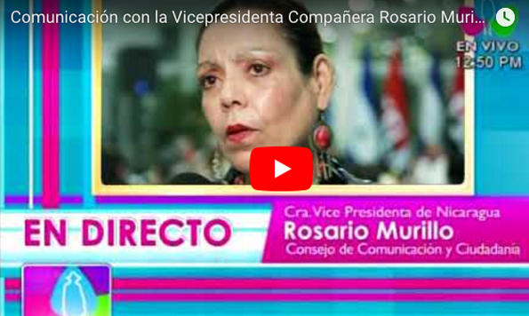 Comunicación con la Vicepresidenta Compañera Rosario Murillo 13 Septiembre 2017