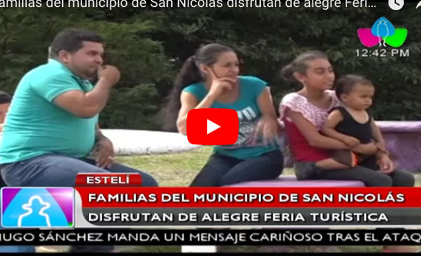 Familias del municipio de San Nicolás disfrutan de alegre Feria Turística