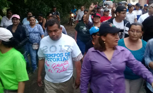 Familias de Veracruz brindan respaldo a los candidatos del FSLN en Nindirí