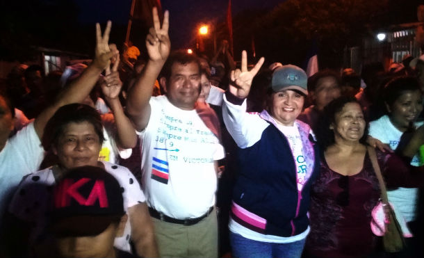 Nindiriseños festejan la apertura de campaña de la Alianza Unida Nicaragua Triunfa