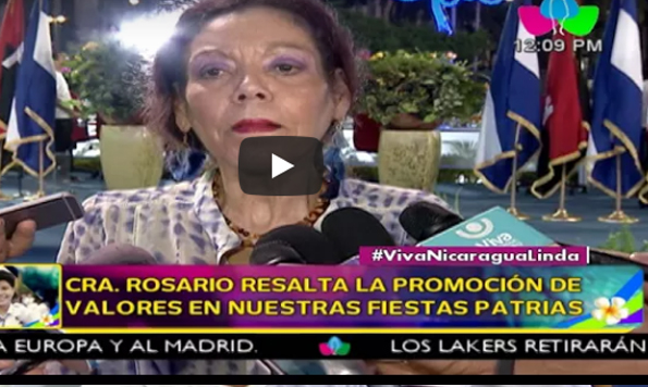 Cra. Rosario resalta la promoción de valores en nuestras Fiestas Patrias