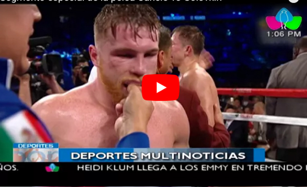 Segmento especial de la pelea Canelo vs Golovkin