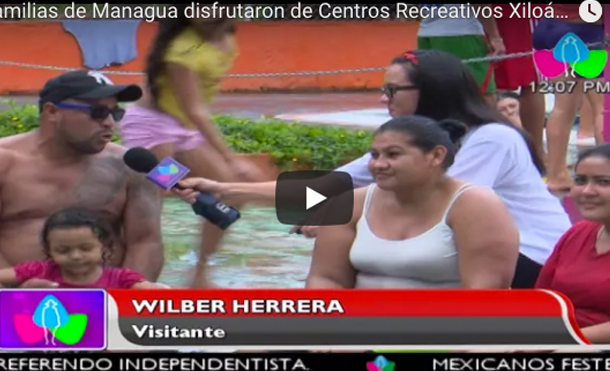 Familias de Managua disfrutaron de Centros Recreativos Xiloá y Xolonem