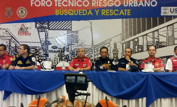 Bomberos Unificados realizan Foro sobre Riesgo Urbano, Búsqueda y Rescate