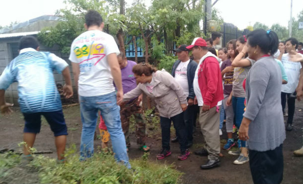 Familias de Nindirí respaldan a los candidatos del FSLN