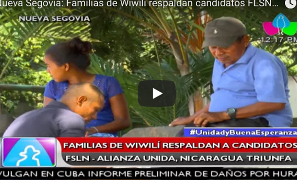 Nueva Segovia: Familias de Wiwilí respaldan candidatos FLSN Alianza Unidad Nicaragua Triunfa