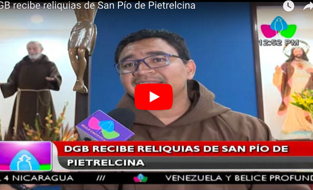 DGB recibe reliquias de San Pío de Pietrelcina