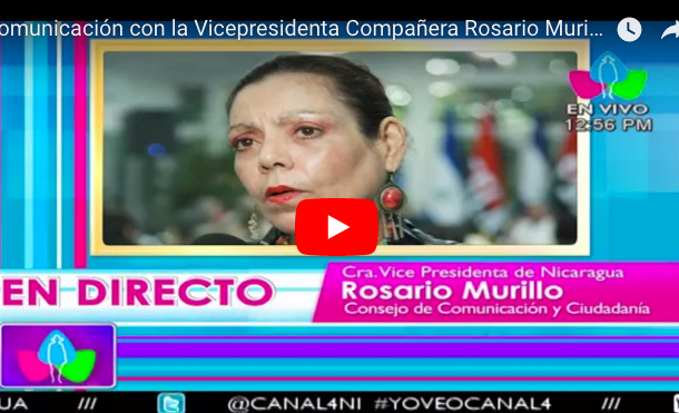 Comunicación con la Vicepresidenta Compañera Rosario Murillo 22 Septiembre 2017