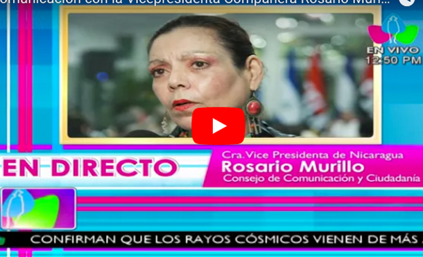 Comunicación con la Vicepresidenta Compañera Rosario Murillo 26 Septiembre 2017