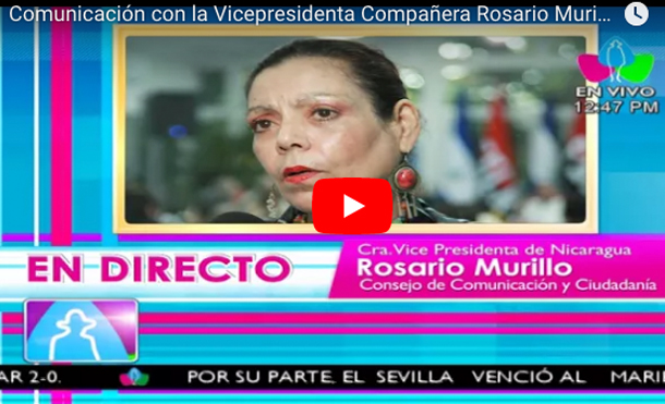 Comunicación con la Vicepresidenta Compañera Rosario Murillo 27 Septiembre 2017