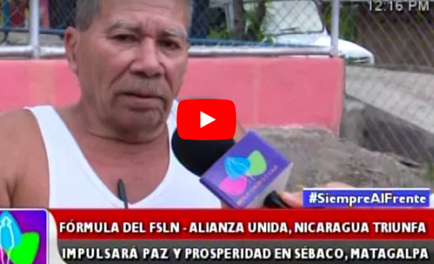 Fórmula del FSLN Alianza Unida Nicaragua Triunfa impulsará paz y prosperidad en Sébaco, Matagalpa