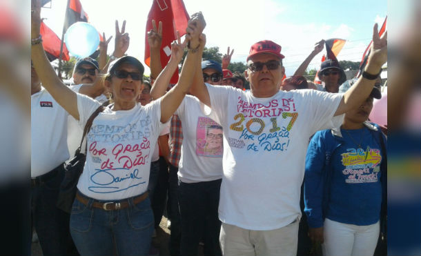 Multitudinaria caminata en respaldo a candidatos de la Alianza Unida Nicaragua Triunfa en Sébaco