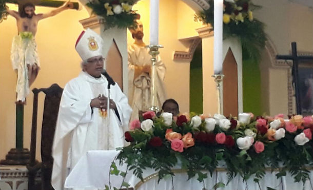 Cardenal Leopoldo Brenes oficia misa en parroquia Nuestra Señora de la Merced en Mateare