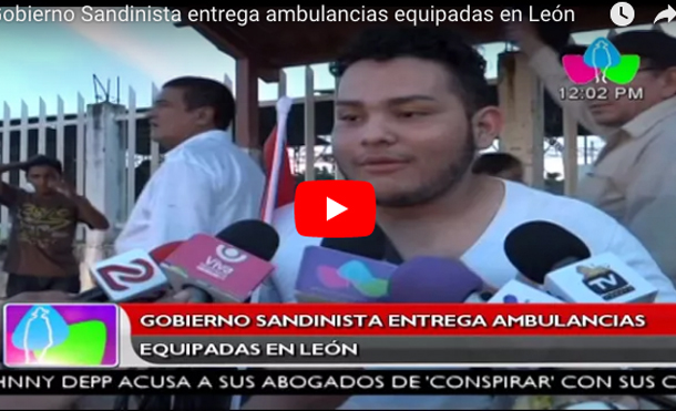 Gobierno Sandinista entrega ambulancias equipadas en León