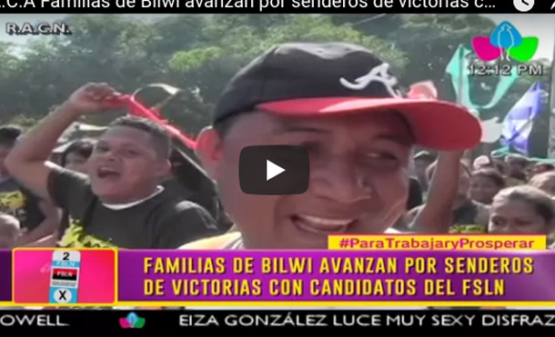 R.A.C.A Familias de Bilwi avanzan por senderos de victorias con candidatos de FSLN