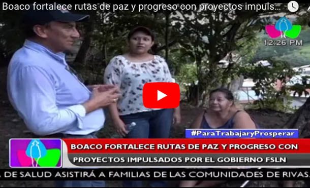 Boaco fortalece rutas de paz y progreso con proyectos impulsados por el Gobierno FSLN