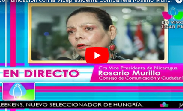 Comunicación con la Vicepresidenta Compañera Rosario Murillo, 31 de Octubre 2017