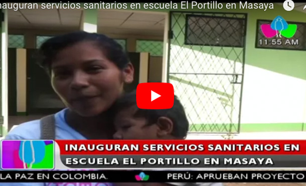 Inauguran servicios sanitarios en escuela El Portillo en Masaya