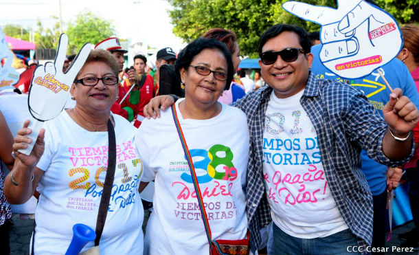 Distritos de Managua protagonizan alegre cierre de campaña por más Trabajo, Paz y Progreso