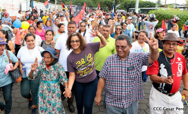 Managua se desborda para ratificar su respaldo al FSLN en cierre de campaña electoral