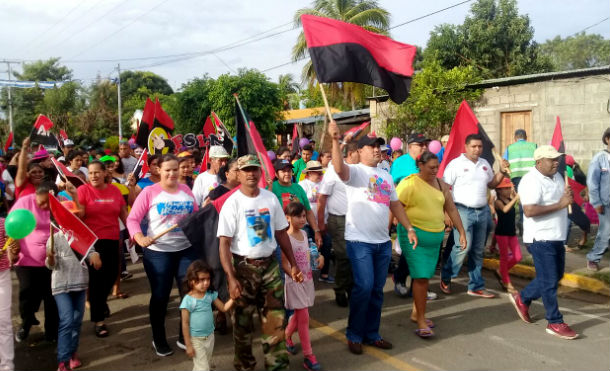 Rivas: Familias de Potosí se desbordan en alegre cierre de campaña del FSLN