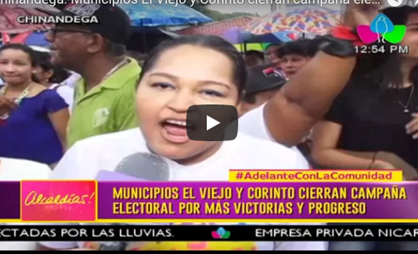 Chinandega: Municipios El Viejo y Corinto cierran campaña electoral por más victoria y progreso