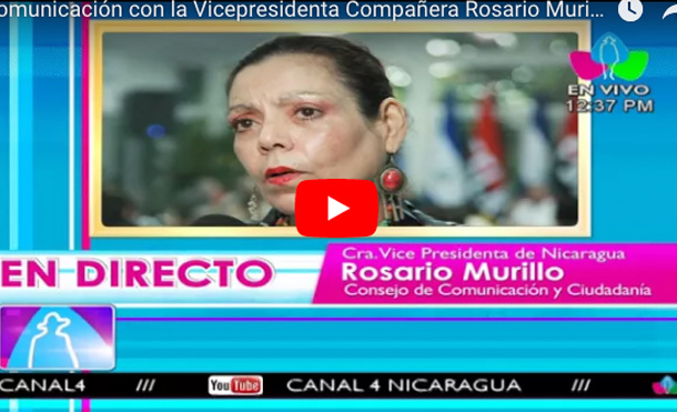 Comunicación con la Vicepresidenta Compañera Rosario Murillo, 30 de Octubre 2017