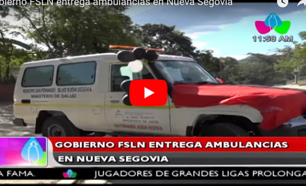 Gobierno FSLN entrega ambulancias en Nueva Segovia