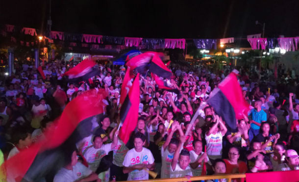 Corinteños celebran el Triunfo Sandinista en elecciones municipales 2017