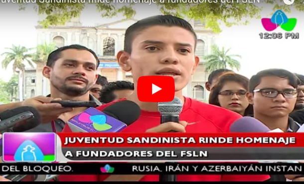 Juventud Sandinista rinde homenaje a fundadores del FSLN