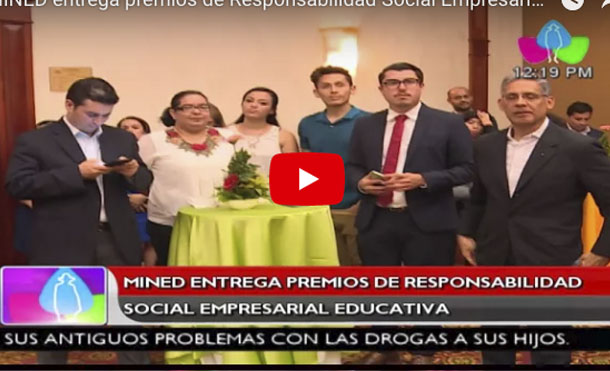 MINED entrega premios de Responsabilidad Social Empresarial Educativa