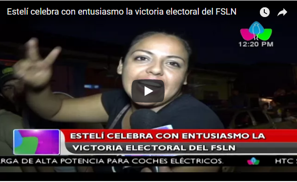 Estelí celebra con entusiasmo la victoria electoral del FSLN