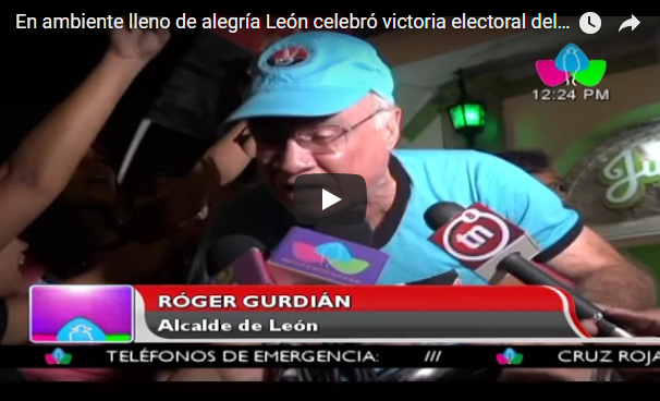 En ambiente lleno de alegría León celebró victoria electoral del FSLN