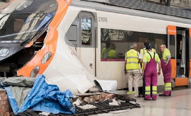 Accidente de tren en España deja 21 personas heridas