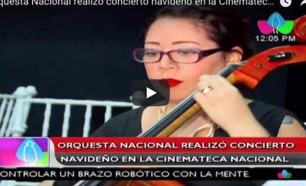 Orquesta Nacional realizó concierto navideño en la Cinemateca Nacional