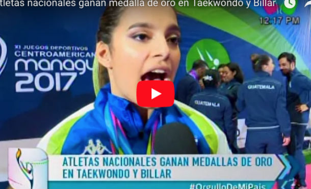 Atletas nacionales ganan medalla de oro en Taekwondo y Billar