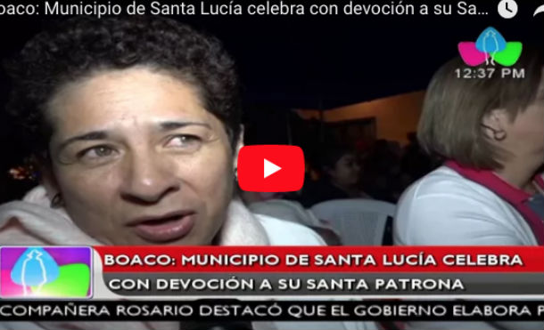 Boaco: Municipio de Santa Lucía celebra con devoción a su Santa patrona