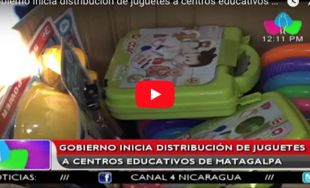 Gobierno inicia distribución de juguetes a centros educativos de Matagalpa