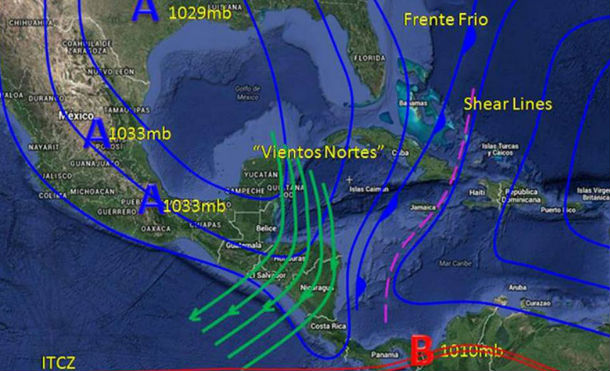 Frente frío deja al menos 4 muertos en Centroamérica