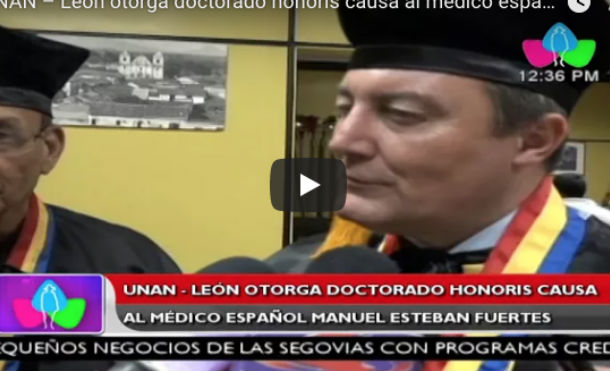 UNAN – León otorga doctorado honoris causa al médico español Manuel Estaban Fuertes