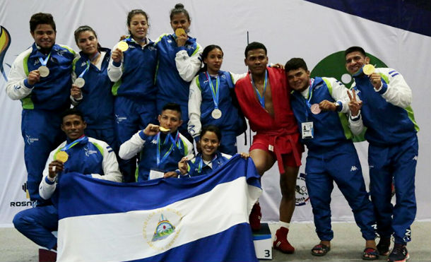 Nicaragua brilla con media docena de medallas de oro en Sambo