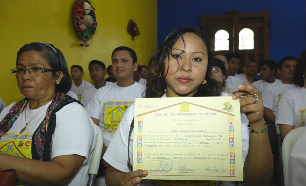 Masaya: 63 protagonistas se gradúan en oficios tradicionales