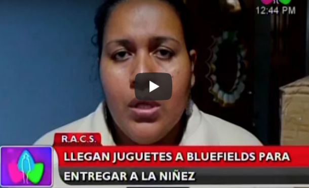 R.A.C.S: Llegan juguetes a Bluefields para entregar a la niñez