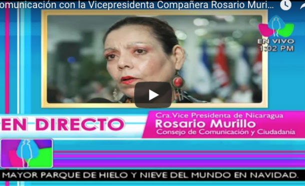 Comunicación con la Vicepresidenta Compañera Rosario Murillo, 12 de Diciembre 2017